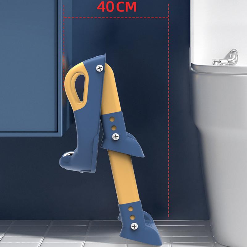 Children Toilet Seat with Adjustable Step Stool & Handle