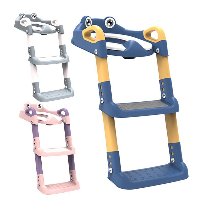 Children Toilet Seat with Adjustable Step Stool & Handle