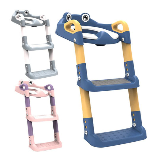 Children Toilet Seat with Adjustable Step Stool & Handle